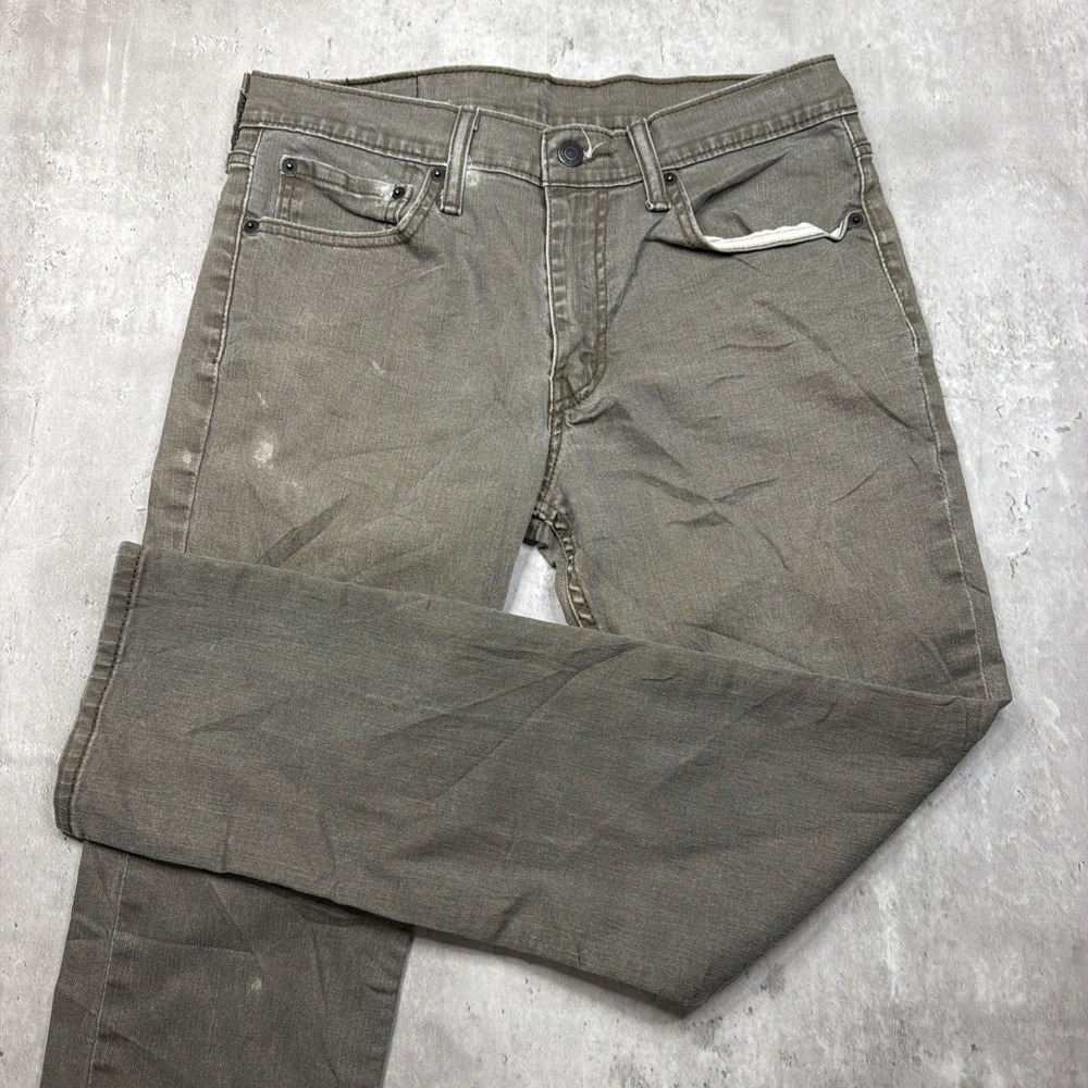 Levis 511 Slim Fit Jeans Mens 33x32 Gray Wash Stretch 5 Pocket Denim Work USA